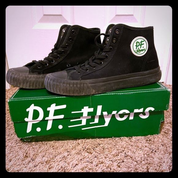 pf flyers black high top